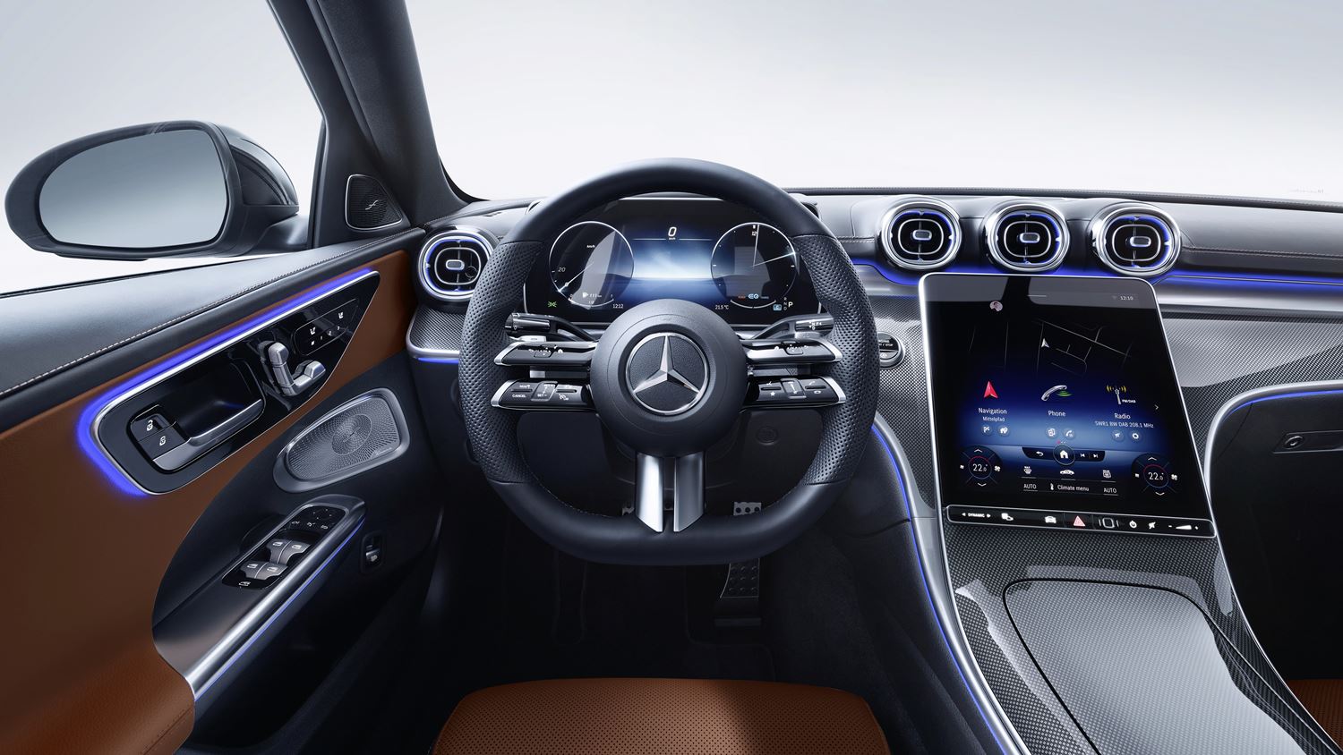 Marktstart im Sommer 2021  Die Mercedes C-Klasse schafft als  Plug-in-Hybrid 100 Kilometer elektrisch