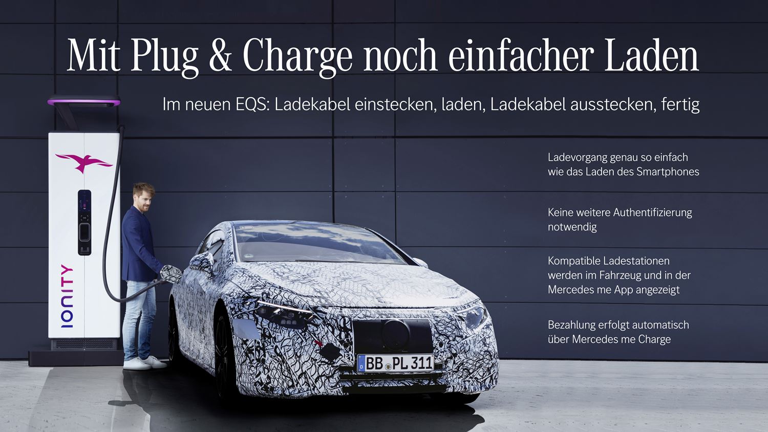 Mercedes EQS Plug and Charge