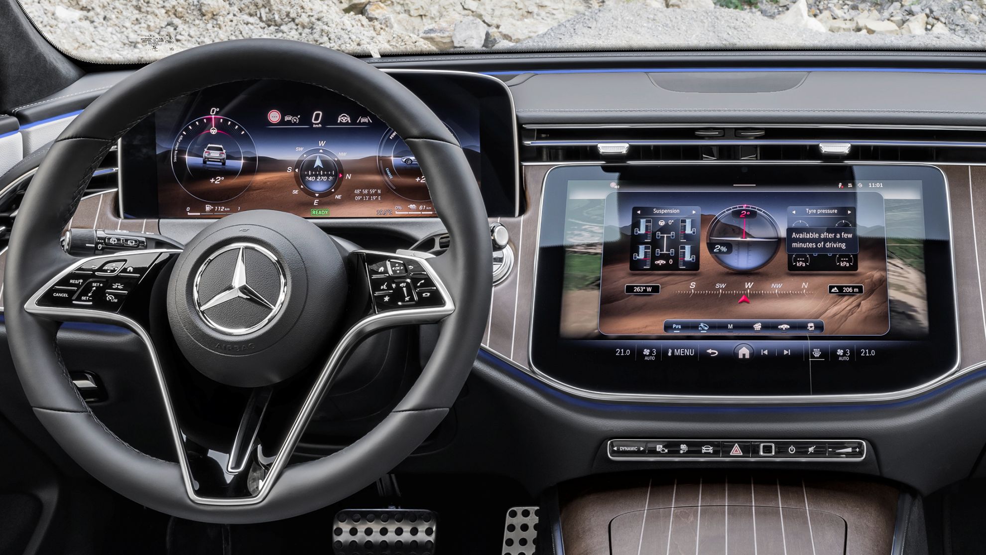 Mercedes E-Klasse T-Modell All-Terrain Off-Road Monitor
