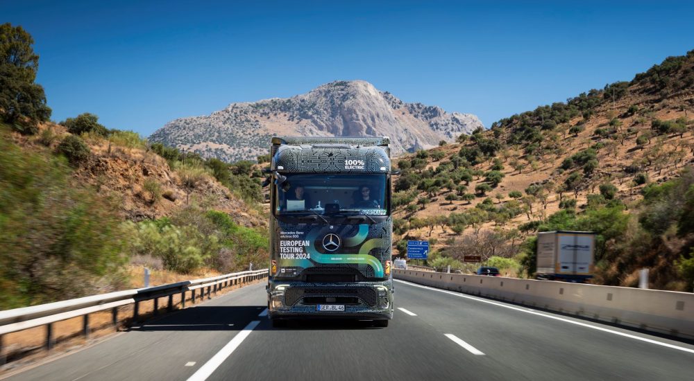 Mercedes eActros 600 Testtour Europa