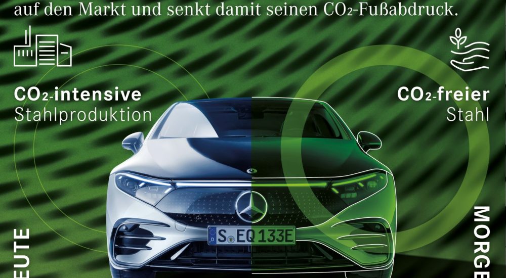 Mercedes mit grünem Stahl CO2-neutral